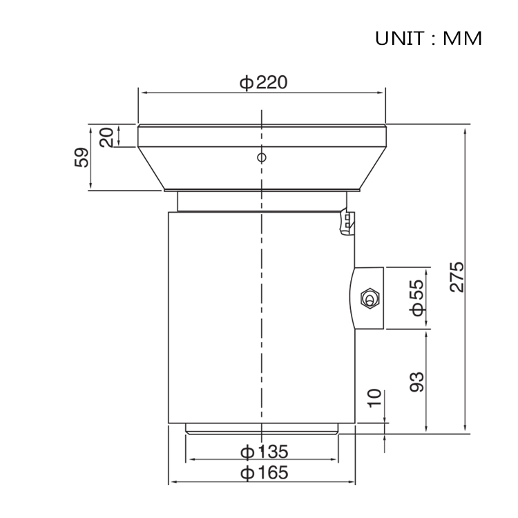 CMT-2 Probador de acero Presión del pie Sensor de peso Fuerza Celdas de carga Tipo de columna Celular de carga Santwell 10