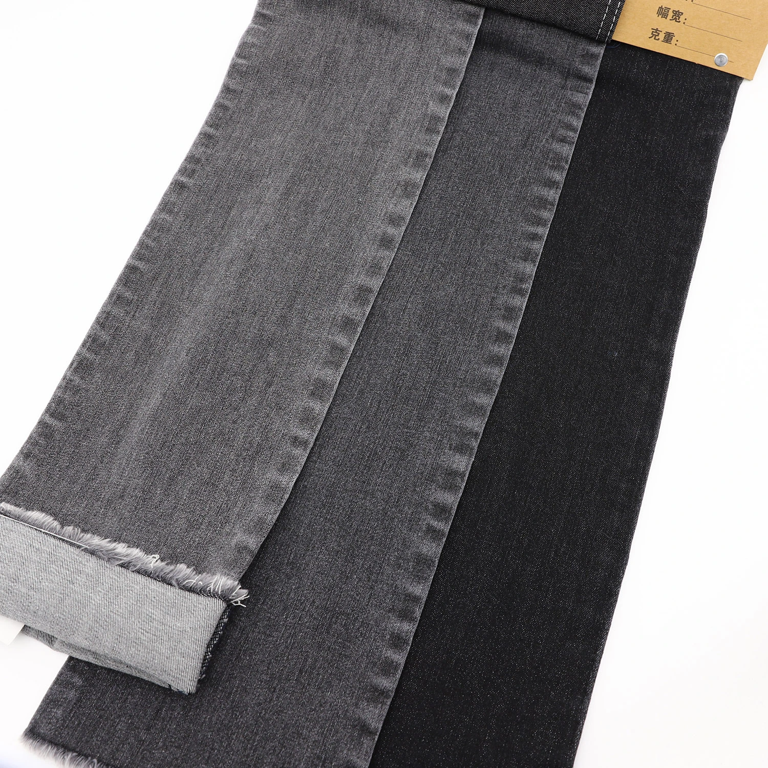 3283 denim fabric stretchable 9.5oz with spandex and slub 4