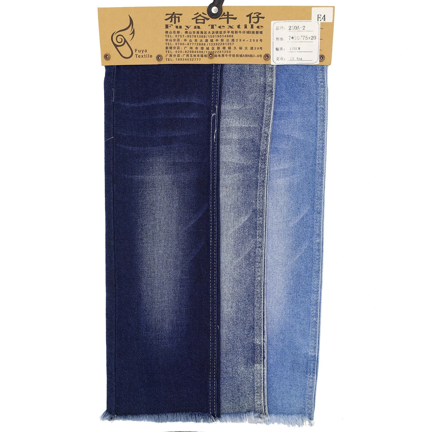 T230A-2 71%Cotton  25%Poly   3.5%Viscose  0.5%Spandex Kids denim fabric with Stretch 2