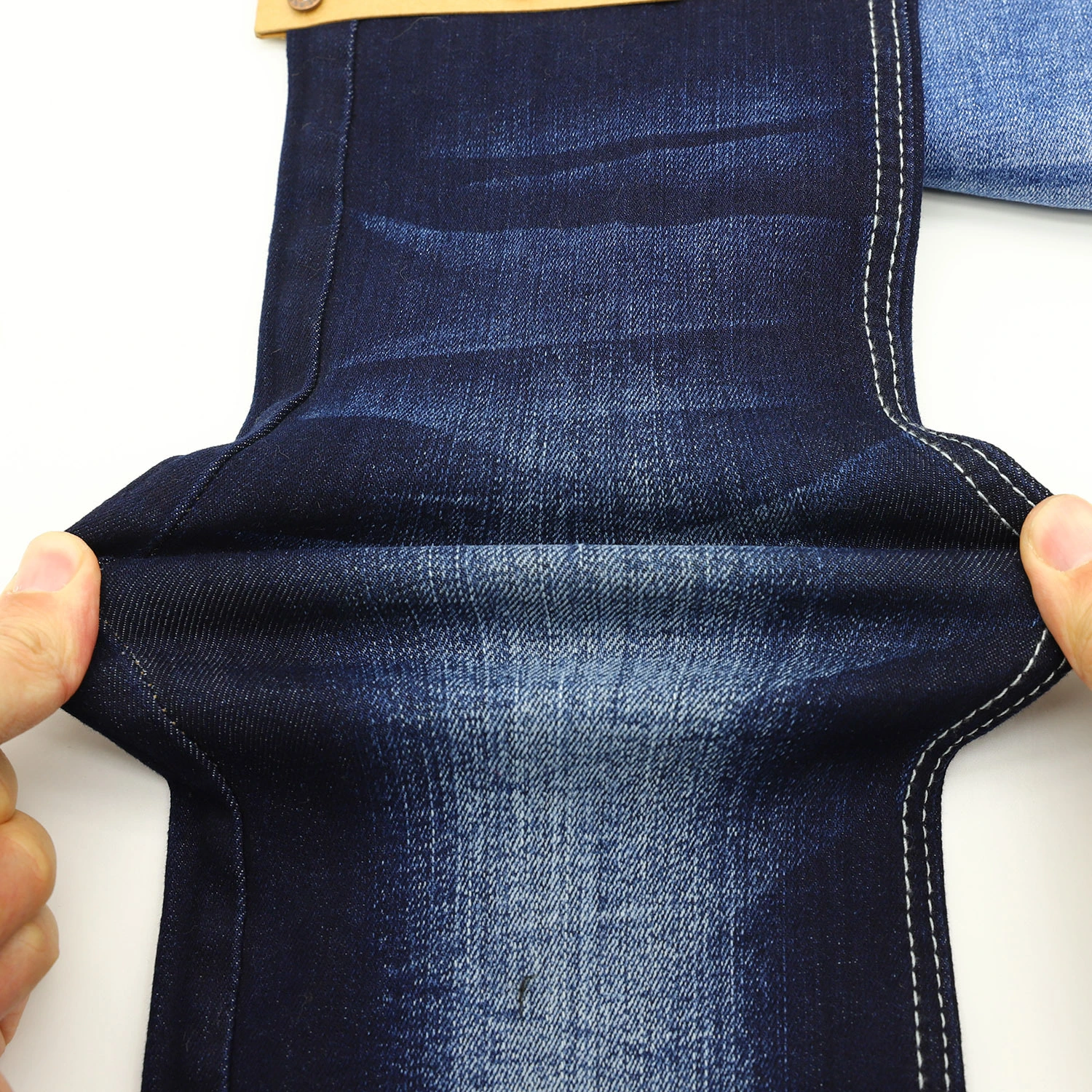 308A-13 Super stretch denim fabric with 68.5%Cotton  28%Poly 3.5%Spandex 9