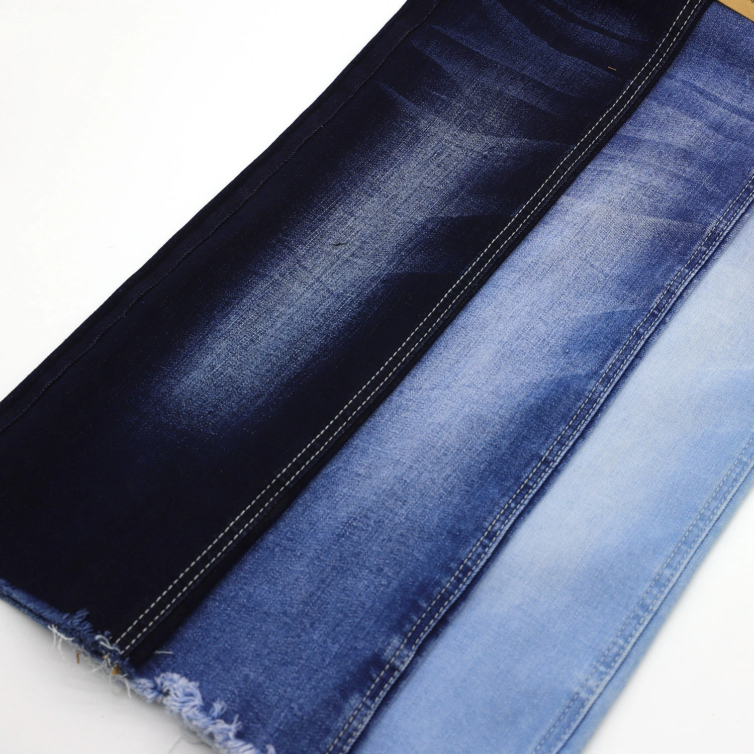 308A-13 Super stretch denim fabric with 68.5%Cotton  28%Poly 3.5%Spandex 4
