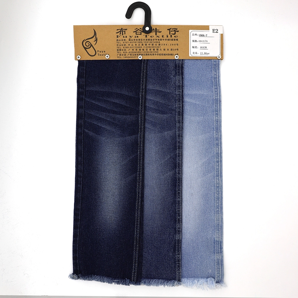 156A-7  11.67OZ lycra high quality stretch denim fabric with 98%Cotton  2%Spandex 1