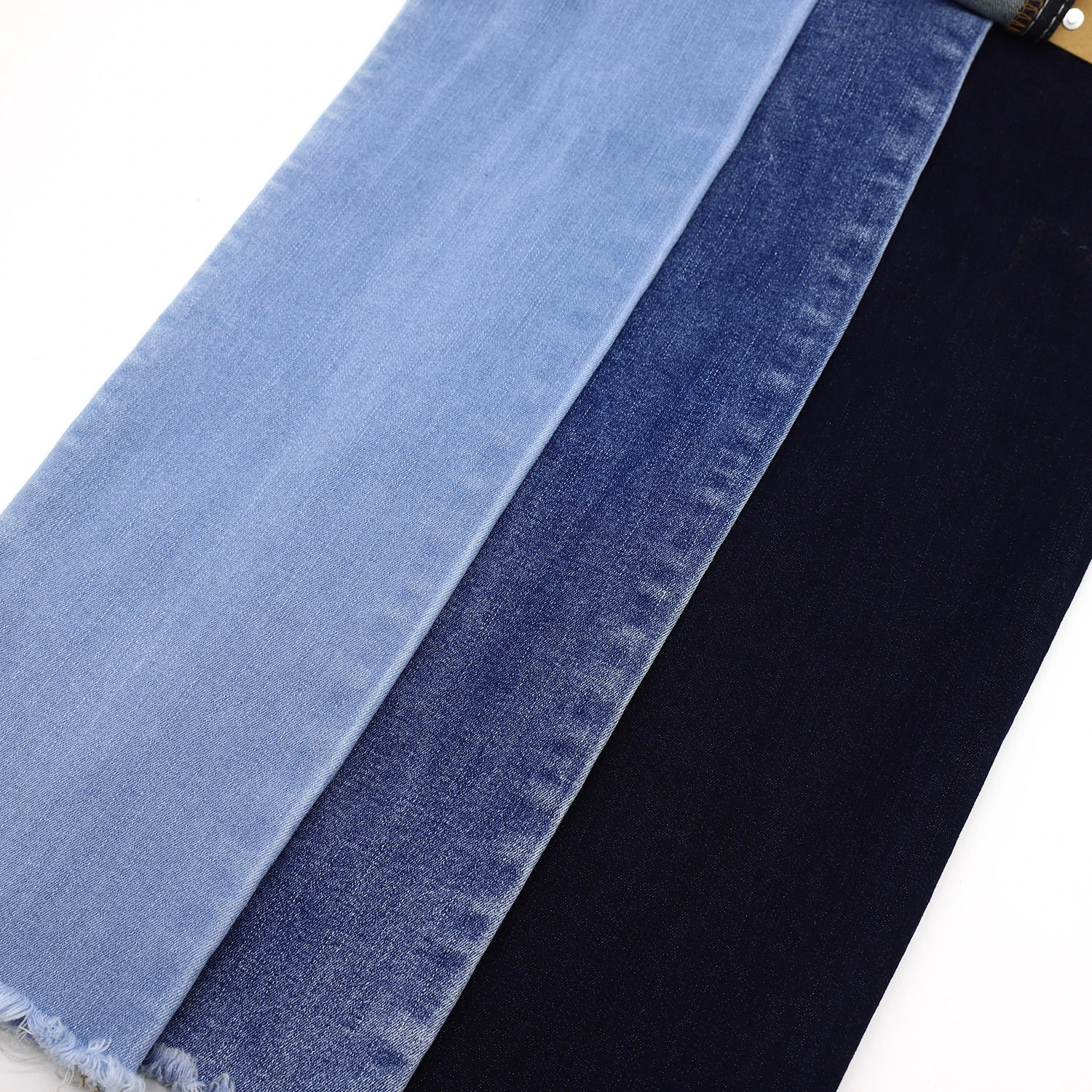 216A-3  8.18OZ stretch slub denim fabric with 68%Cotton  30%Poly 2%Spandex 7