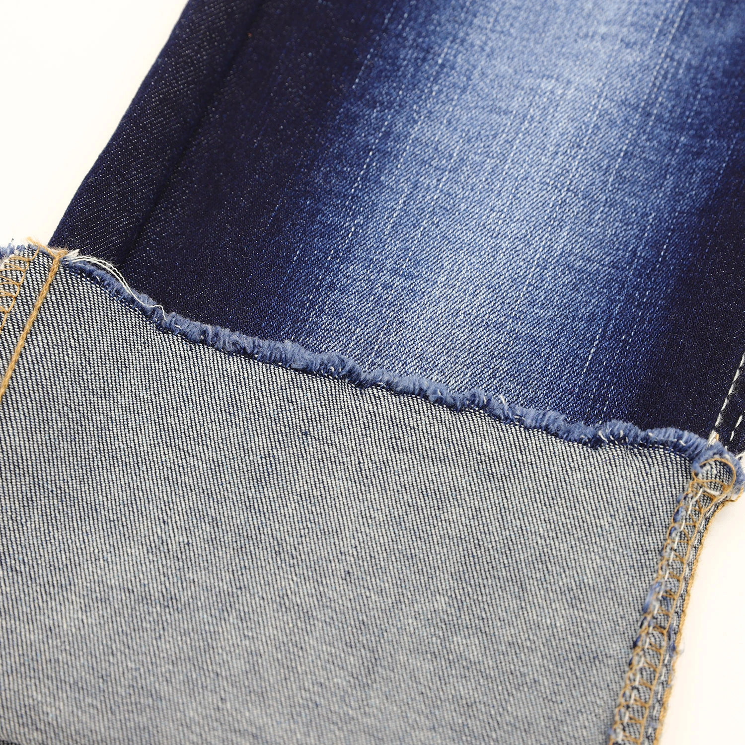 216A-3  8.18OZ stretch slub denim fabric with 68%Cotton  30%Poly 2%Spandex 8
