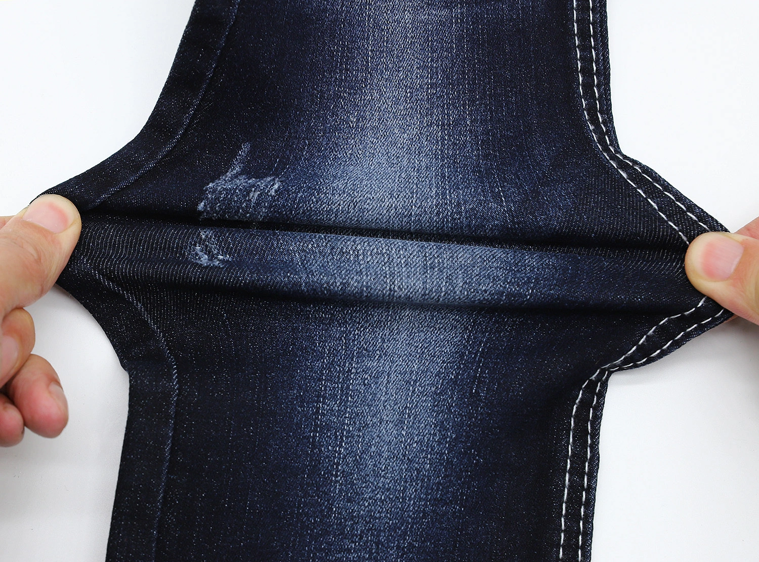 216C-3  stretch 69%Cotton  29%Poly  2%Spandex denim fabric with slub 5
