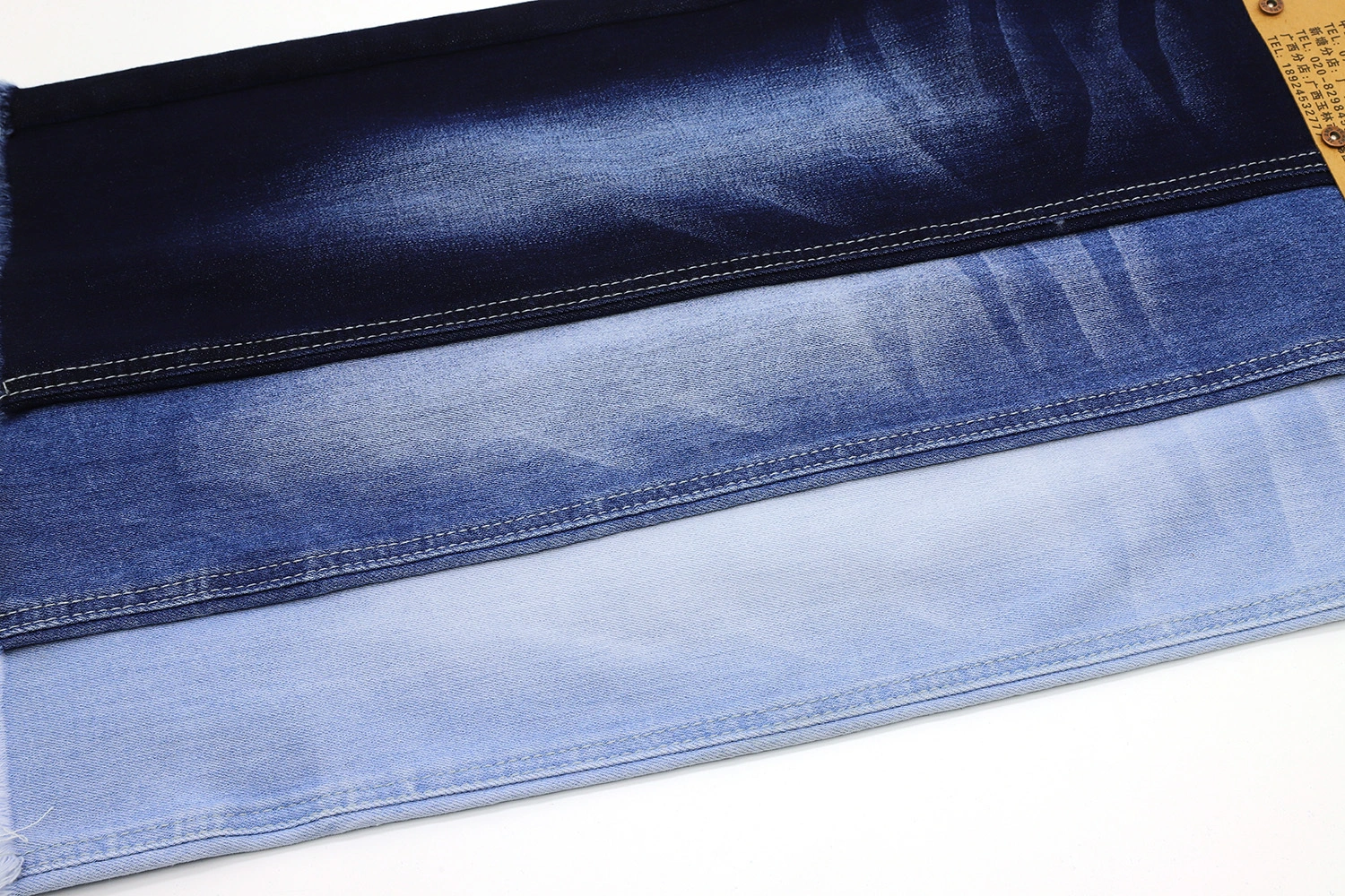 245A-3  12S OA super soft denim fabric with stretch &slub 67%Cotton  28%Poly 3%Viscose 2%Spandex 3