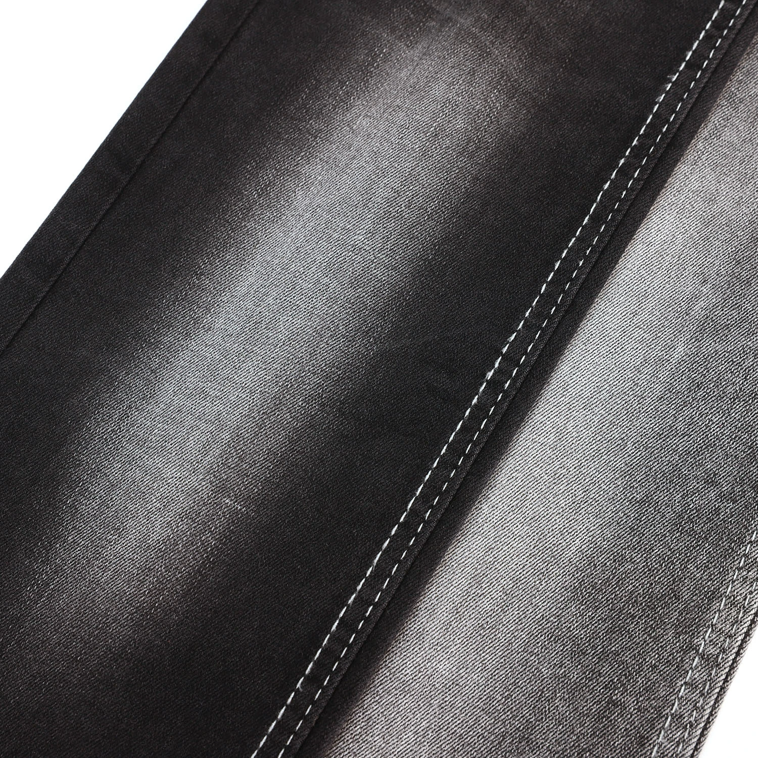 199B-16 10+10*14 Wholesale Black Color Supersoft Cotton Stretch Denim Fabric For Jeans 6