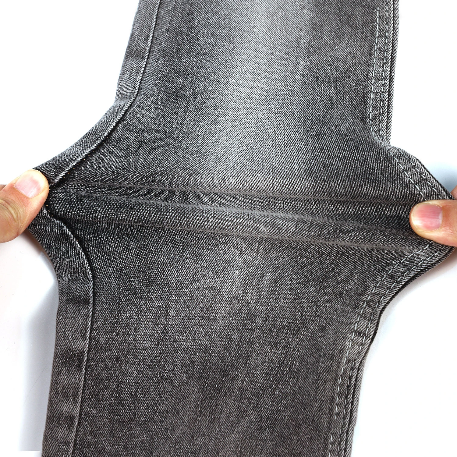 199B-16 10+10*14 Wholesale Black Color Supersoft Cotton Stretch Denim Fabric For Jeans 8
