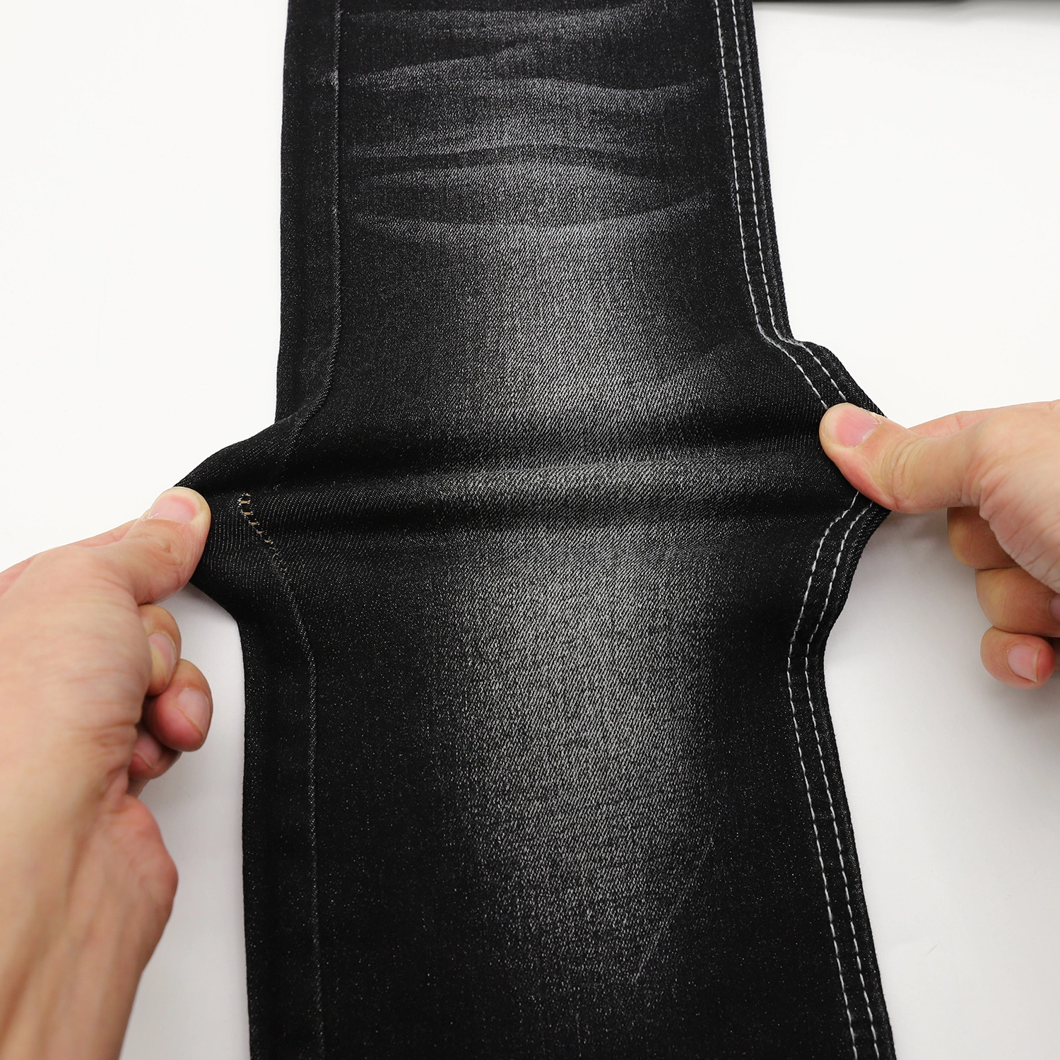 205H0-7H 10oz black denim fabric stretchable with spandex 1