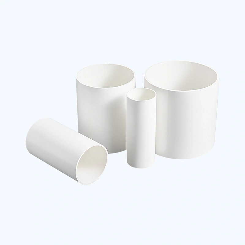 Tubos de água da chuva PVC-U para drenagem com proteção UV branca ecológica 1