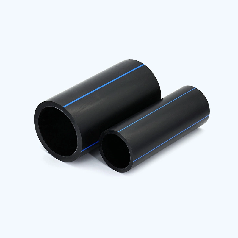 PE Polyethylene Pipes For Water Supply High-Density Black 1