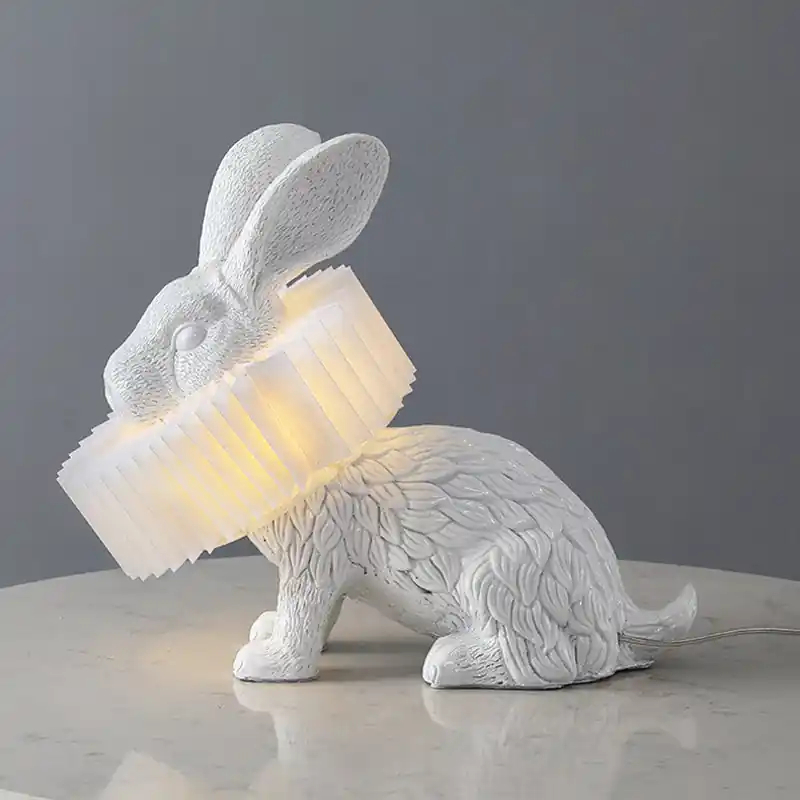 Lampe de bureau lapin mignon couché 1
