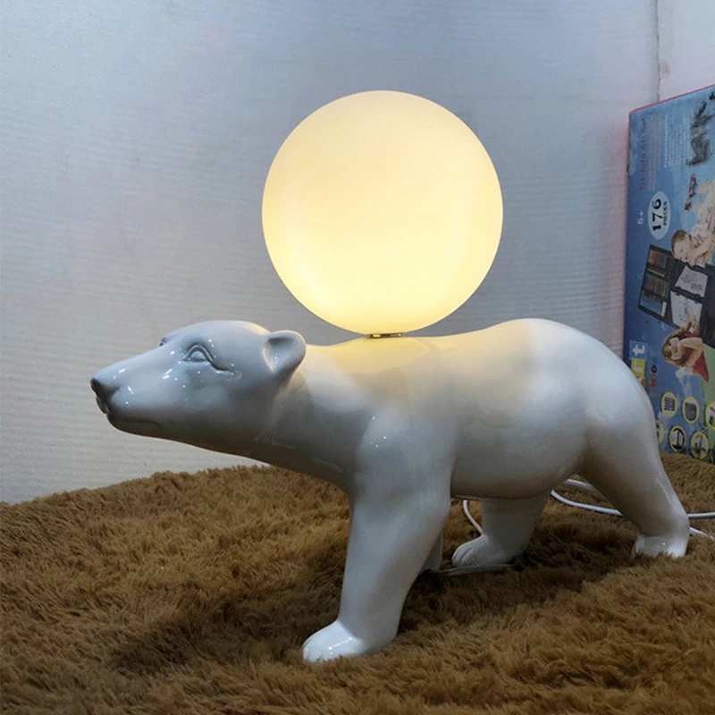 Lampe de table ours polaire mignon 1