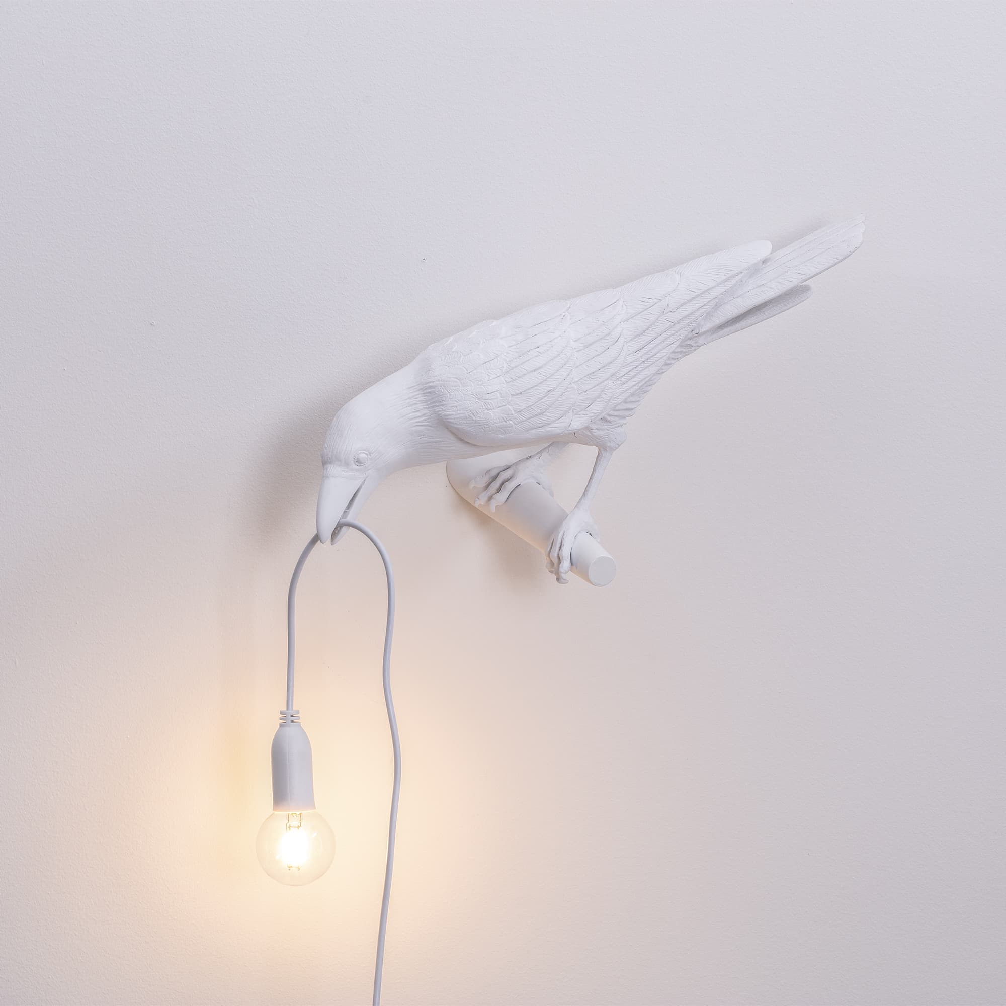 Applique murale oiseau blanc 1