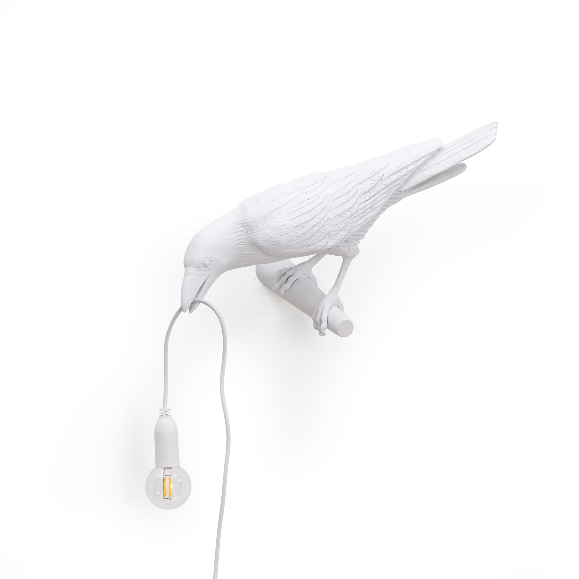 Applique murale oiseau blanc 2