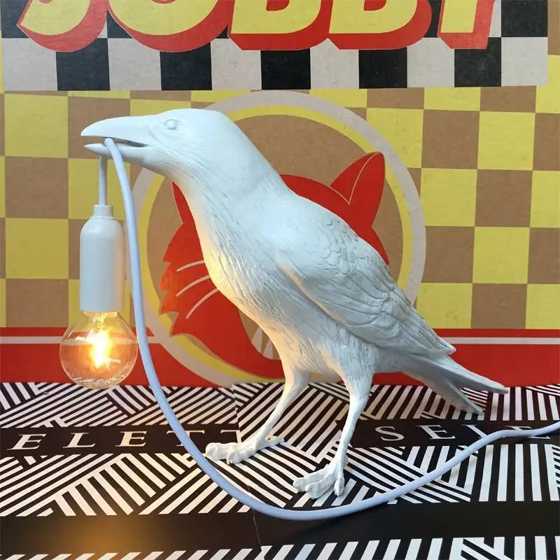 Настольная лампа «Скандинавский ворон» 1