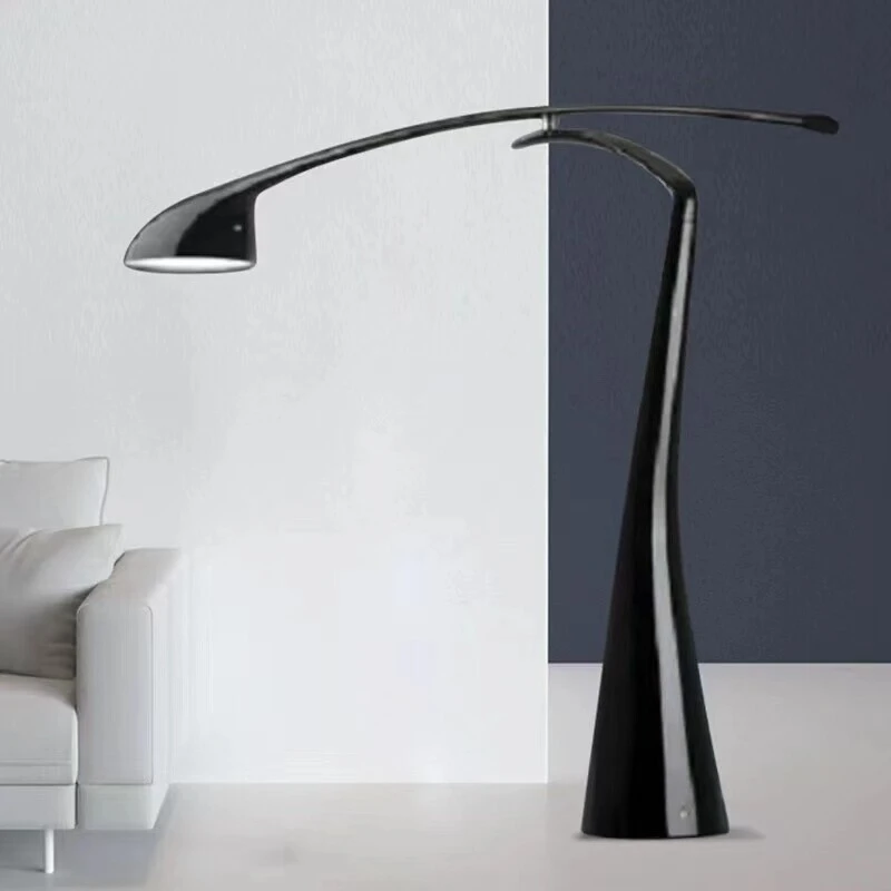 Art Design Floor Lamp, Modern Arched Black Standing Light, Sculptural Arc Floor Lamp for Living Room, Office 1