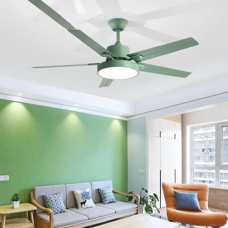 Modern Ceiling Fan with LED Light, 5-Blade Quiet Reversible Fan Lamp for Living Room, Bedroom & Contemporary Home Decor 1