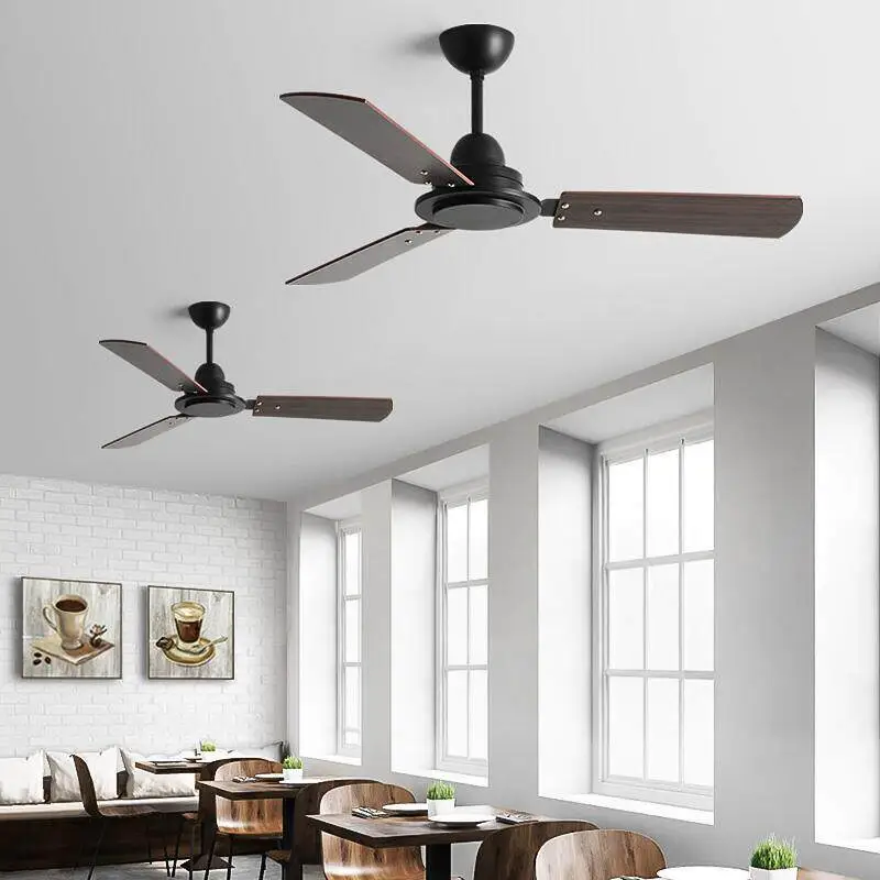 Ventilador de techo | Ventilador de 3 aspas, silencioso y reversible con acabado negro mate para espacios modernos y rústicos 1