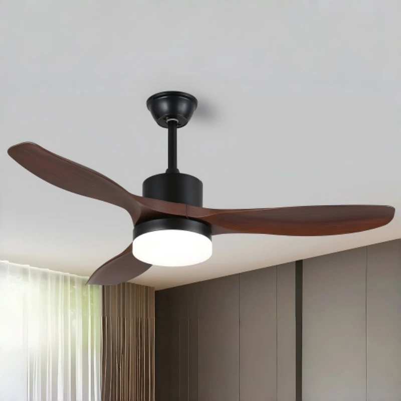 3-Blade Wood Ceiling Fan with 532 Light Kit, Remote Control, Quiet DC Motor for Living Room, Bedroom & Modern Home 1
