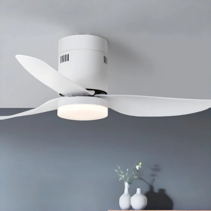 Modern Low-Profile Ceiling Fan with Bright LED Light, 3-Blade Large Blades for Bedrooms, Living Rooms & Small Apartments 1