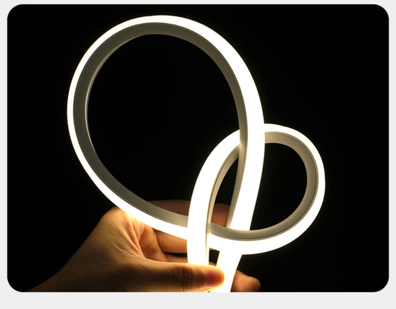 Tube flexible en silicone pour LED, lumineux sur trois faces, boîtier vide pour tube néon sans source lumineuse, gaine flexible pour bande LED, HTD 1