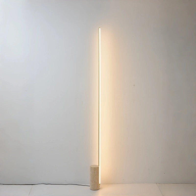 Minimalist Vertical LED Floor Lamp with Base for Living Rooms Bedrooms and Hotel Spaces HTD-ITM5012-174 1
