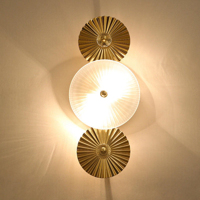 Applique murale LED géométrique moderne et créative à 3 anneaux pour la décoration intérieure de votre hôtel de luxe, salon ou chambre à coucher - HTD-IWG400A75 1