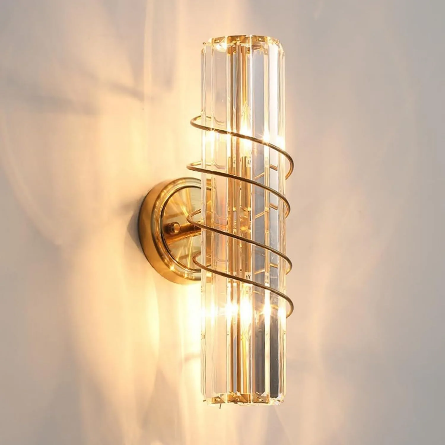 Modern Spiral Crystal Tube Wall Light for Bedroom Bedside Living Room Hotel HTD-IWCR400A73 1
