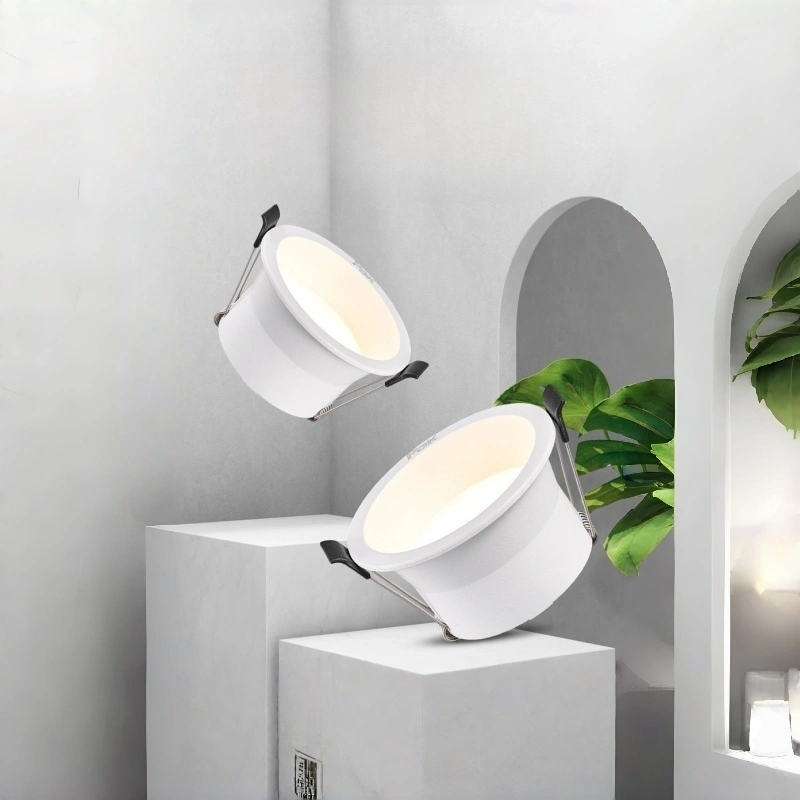 Modern Light Luxury Style 190mm Outer 165mm Cut Out 30W Deep Anti Glare UGR＜19 LED Recessed Downlight for Home Decoration Hotel Shopping Mall HTD-Q8P-60B-324 1