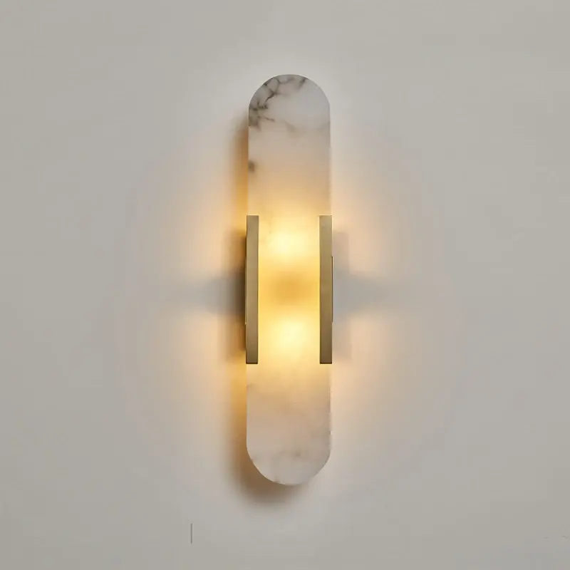 Nordic Luxury Natural Onyx Wall Lamp Modern Linear LED Wall Sconce for Bedroom Living Room HTD-IWST400A56 1