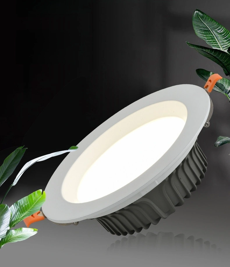 Downlight LED empotrable de estilo clásico y atemporal, 159 mm de diámetro exterior, 140-145 mm de diámetro de corte, 20 W, para proyectos de ingeniería doméstica y comercial HTD-Q2-50-255 1