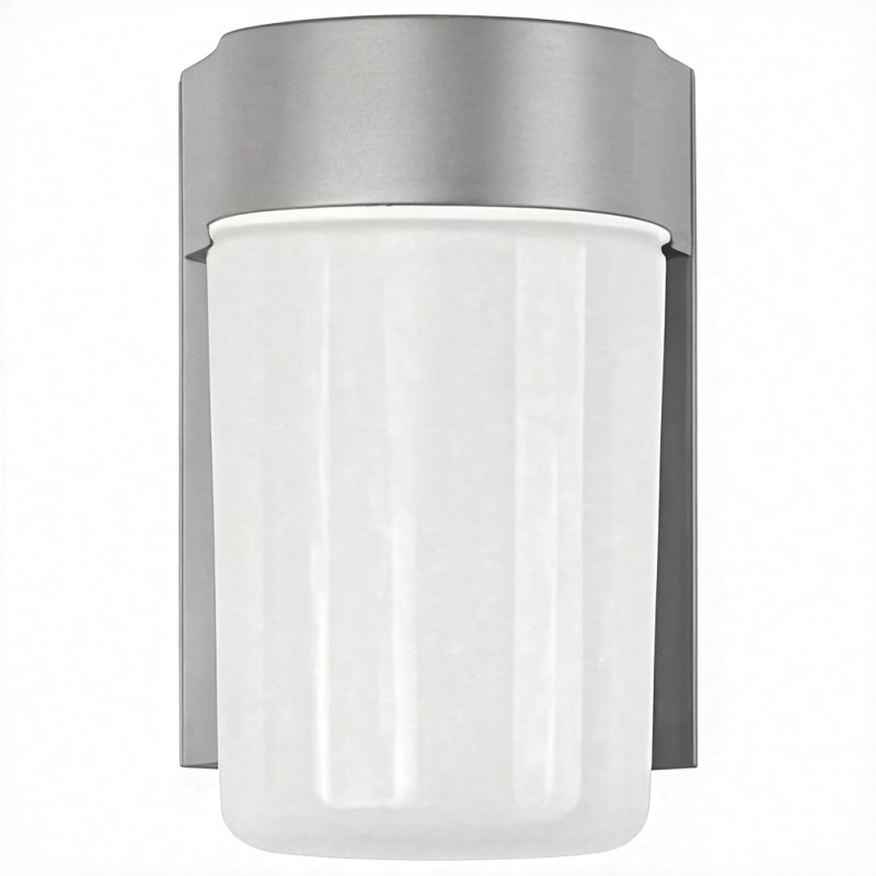 Applique murale extérieure cylindrique moderne, abat-jour blanc dépoli avec base carrée, douille G9/E27, noir, blanc, gris, HTD-EW4606 2