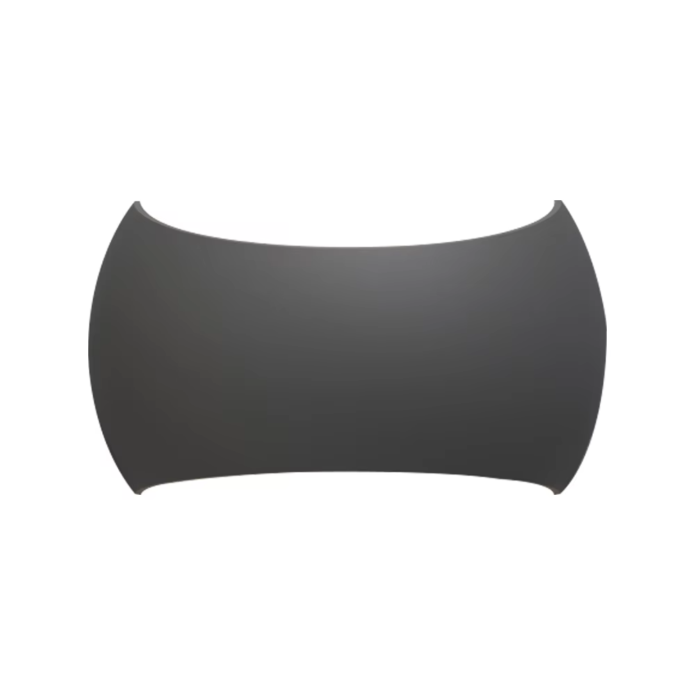 Aplique de pared exterior moderno y curvo, con cuerpo ondulado y luz bidireccional, disponible en negro, blanco y gris, HTD-EW5604 3