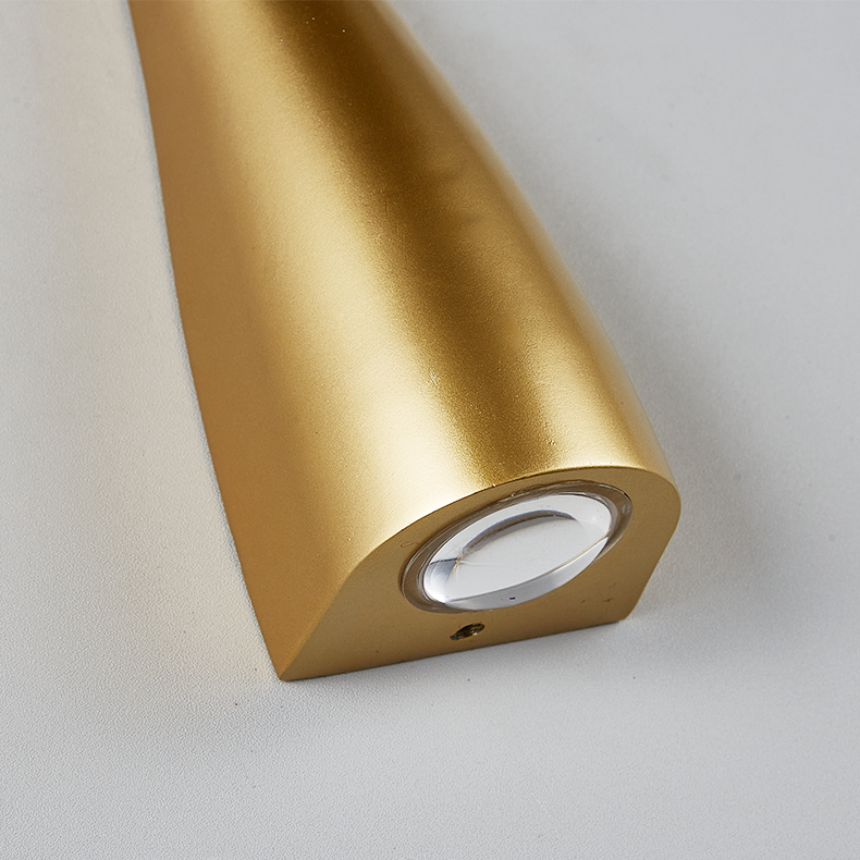 Modern Long Hourglass Outdoor Wall Light Series, Concave Body with Up-Down Glow, 4 Colors Available, Black White Grey Gold, HTD-EW1108 5