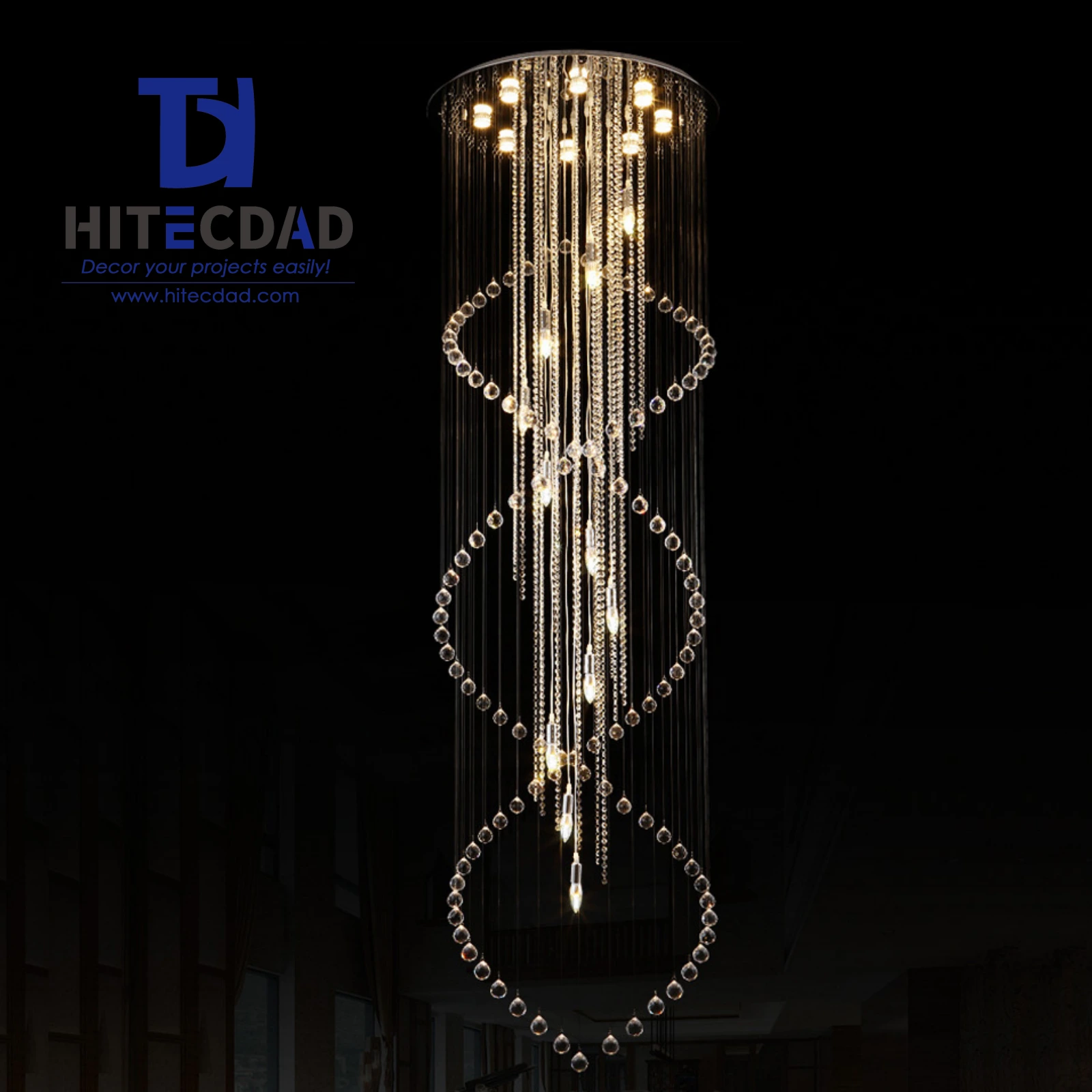 Lámpara de araña rectangular moderna de lujo con cristal Matrix, luz artística para mesa de comedor o isla de bar. 1