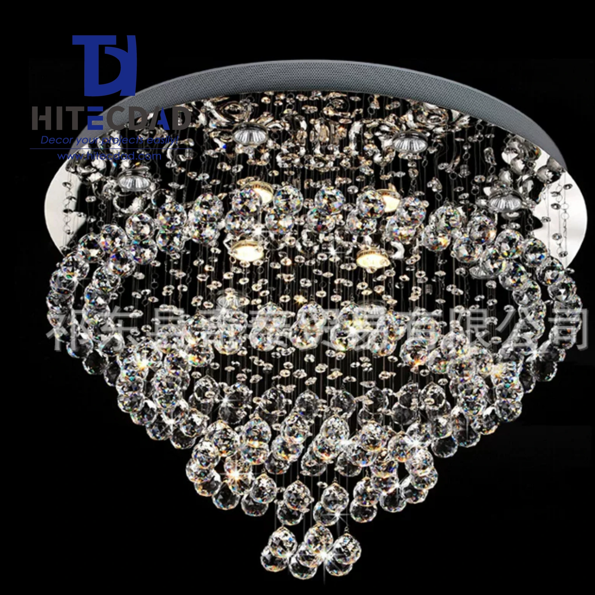 Lámpara de araña lineal de cristal colorida y moderna de lujo, luz estrellada para mesa de comedor o bar. 1