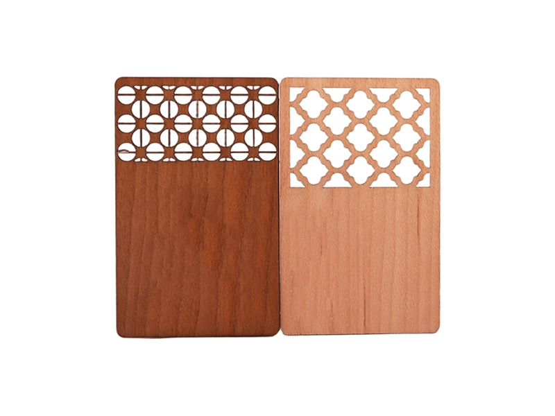NFC Wooden RFID Card with Hollow Design 1