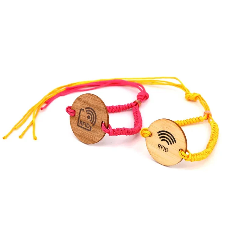 Custom NFC Wooden Bracelet for Contactless Payments 1