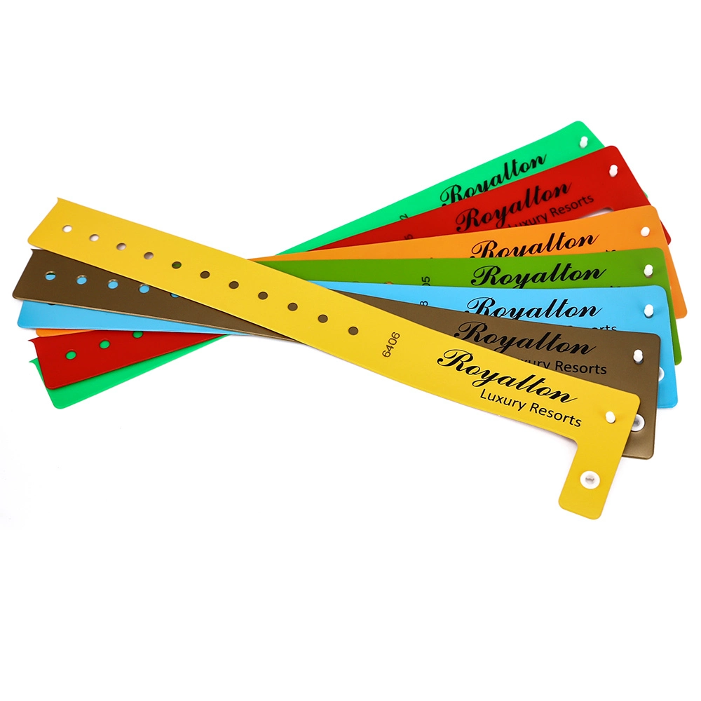 Colorful PVC RFID Wristband Compatible with LF/HF/UHF Chips 1