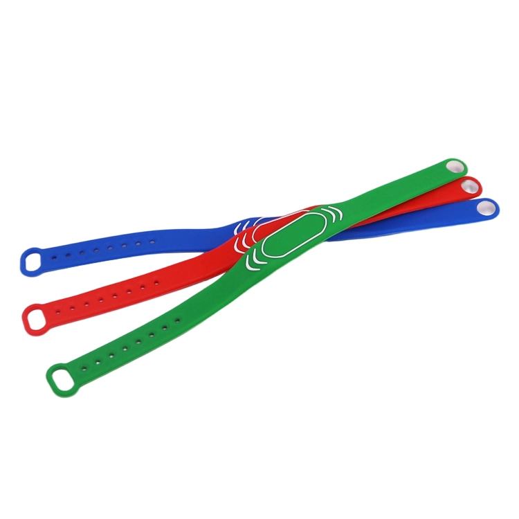 Adjustable NTAG213 NFC Silicone Bracelet with Custom Logo 1