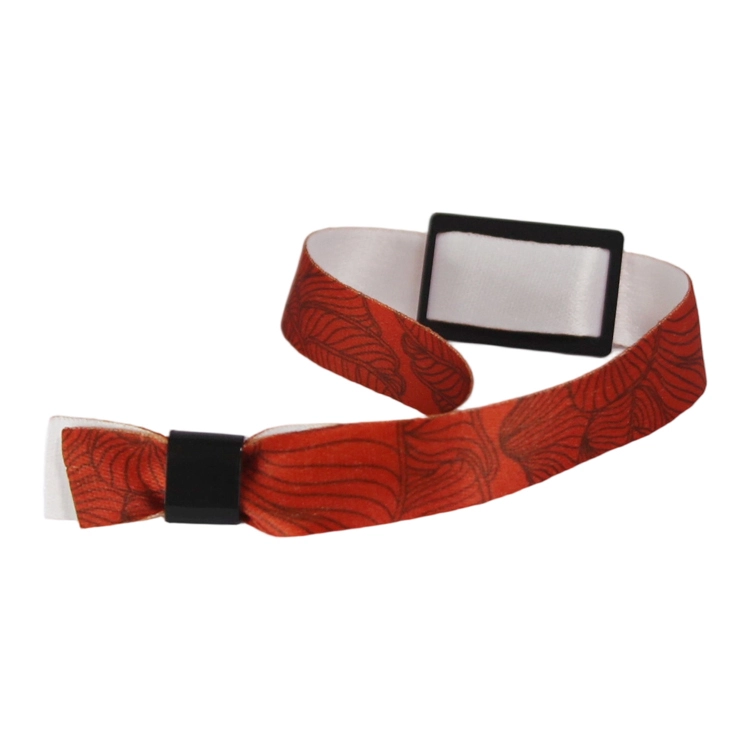 Adjustable Fabric Wristband with PVC RFID Card for Access Control 1