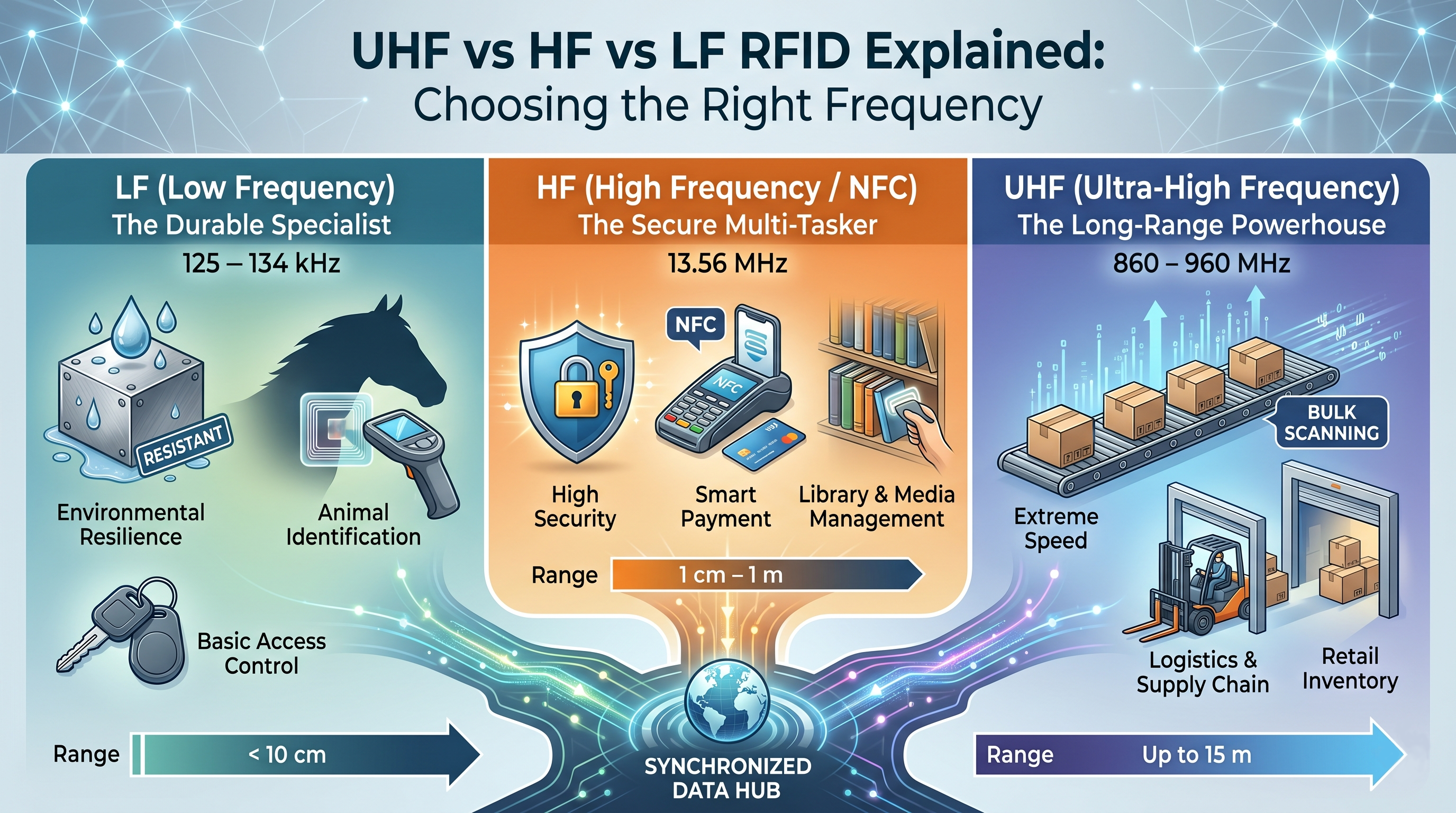 UHF Vs HF Vs LF RFID Explained | Xinyetong