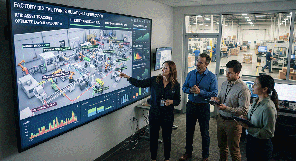 RFID in Digital Twin Technology: Building Virtual Factories 2