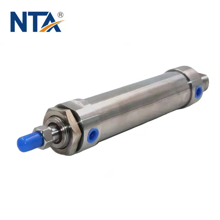 All Stainless Steel Round Linear Pneumatic Air Cylinders For Cheese Dairy Food Beverage And Chemical Equipments 1