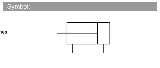 Luftluftzylinder pneumatischer Stellantrieb NTA CM2 zum Klemmen 2