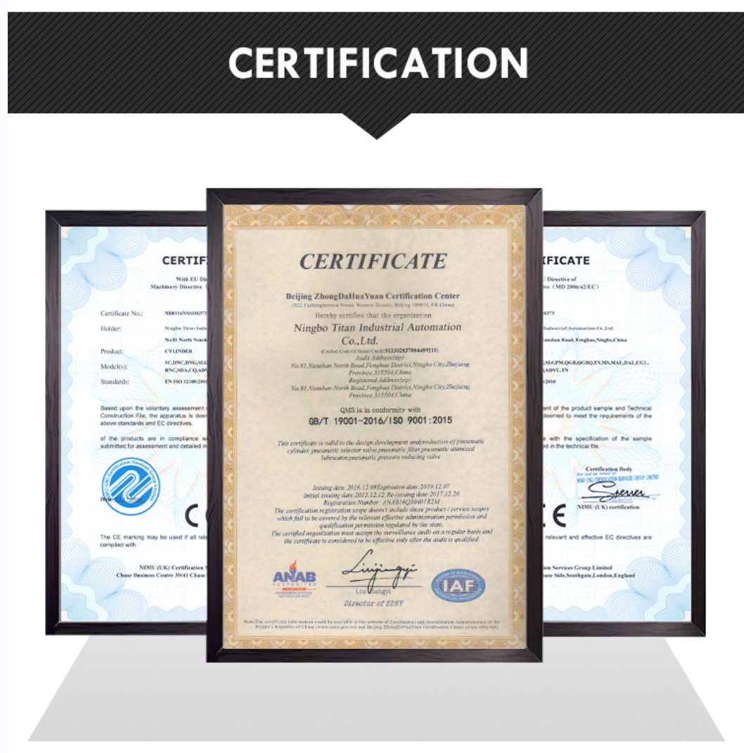 All Stainless Steel Compact Pneumatic Air Cylinders High Quality Corrosion Resistant  for Chemical Food&Beverage Equipme 10