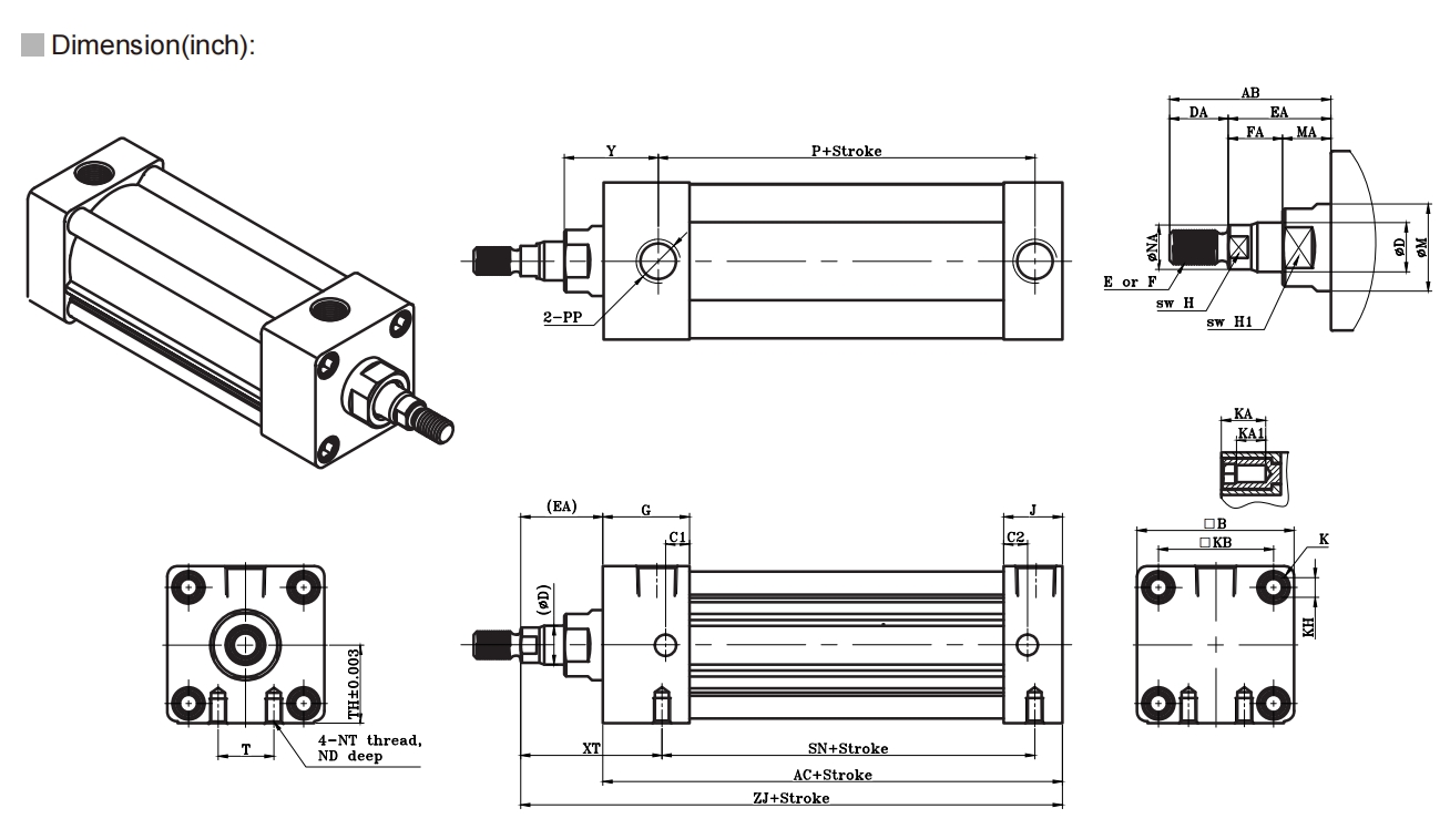 Professional NFPA Pneumatic Cylinders - Engineered Excellence for Industrial Automation manufacturers 8