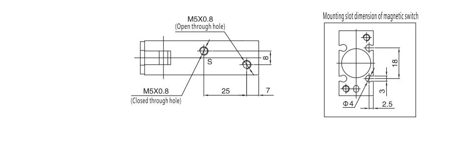Пневматический цилиндровый цилиндр Air MHY Series для промышленных роботов 10