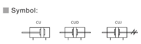 Бесплатный пневматический цилиндр NTA Cu с прямой монтажной структурой 2